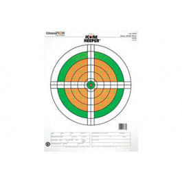 Champion <em>Targets</em> 45762 Score Keeper Sight-In Bullseye Paper Hanging 100 yds Small Bore Rifle Fluorescent Green & Orange/<em>White</em> 12 PK