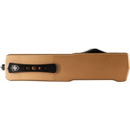 Templar <em>Knife</em> SAAB221 Premium Lightweight Small 3" OTF Tanto Plain Black Oxide Stonewashed Powdered D2 Steel Blade/4.50" Bronze Anodized Aluminum Handle