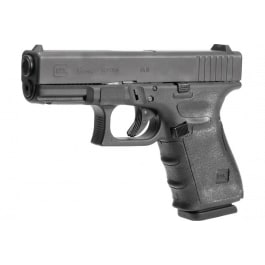Hogue 17240 Wrapter Adhesive Grip made of Rubber with Black Finish & Grain Texture for Glock 19, 19 MOS, 23 & 32 Gen4