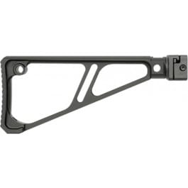 Midwest <em>Industries</em> MISTAPSFFES Side Folding Fixed Extruded Stock Black Anodized Aluminum for Picatinny Rail