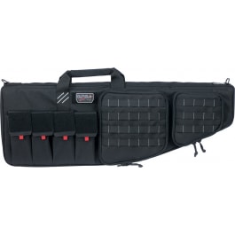 GPS Bags GPST32ARB Tactical AR Case 32" Black 1000D Nylon with Mag & Storage Pockets, Lockable Zippers, External Handgun Pocket & DuPont Teflon Coating