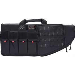 GPS Bags GPST30ARB Tactical AR Case 30" Black 1000D Nylon with Mag & Storage Pockets, Lockable Zippers, External Handgun Pocket & DuPont Teflon Coating