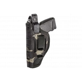 Sentry 35AH06MB Nylon <em>IWB</em>/OWB MultiCam Black Nylon Belt Clip/Belt Slide Fits Large Semi-Auto 3.50-4.50" Barrel Ambidextrous