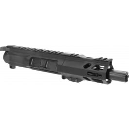 TacFire BU-9MM-4 Pistol Upper Assembly 9mm Luger Caliber with 4" Black Nitride Barrel, Black Anodized 7075-T6 Aluminum Receiver & M-LOK Handguard for AR-Platform Includes Bolt Carrier Group