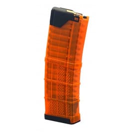 Lancer Systems  AR-15/M4 30 Round 223/556/300BLK Magazine In Translucent Blaze Orange - Mag Model # L5AWM-TBO
