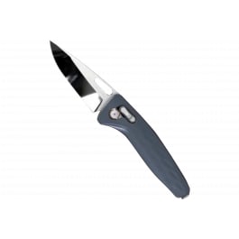 S.O.G SOG12730457 One-Zero XR 3.10" <em>Folding</em> Plain Satin/Polished Cryo CPM S35VN Steel Blade/ Smoke Gray Sculpted Aluminum Handle