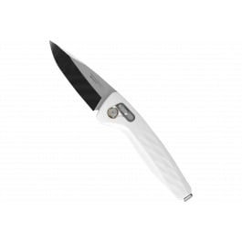 S.O.G SOG12730557 One-Zero XR 3.10" <em>Folding</em> Plain Black Chrome Cryo CPM S35VN Steel Blade/ White Sculpted Aluminum Handle