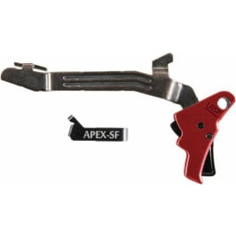 <em>Apex</em> Tactical 102157 <em>Action</em> <em>Enhancement</em> <em>Trigger</em> Kit Drop-in <em>Trigger</em> with Black/Red Finish for Glock 43, 43x, 48 Right