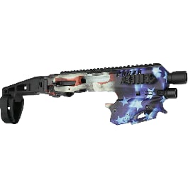 CAA USA Micro Conversion Kit <em>Gen</em> <em>2</em>.0 - For Glock Handguns 17/19/19X/22/23/31/32/45 NO NFA REQUIRED - American Flag - MCKGEN2USA