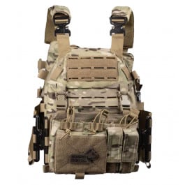 Guard Dog Body Armor- CAIRO Premium <em>Plate</em> Carrier + Includes <em>LEVEL</em> 3A Flexible Body Armor Plates- Green Camouflage