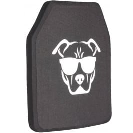 Guard Dog Body Armor Standalone 10X12 <em>Level</em> <em>IV</em> Ballistic <em>Plate</em>  - Single Curve - Shooter Cut - Tested to NIJ Standards - <em>IVPLATE</em>