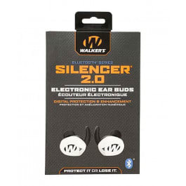 Walker's GWPSLCR2BTWHT <em>Silencer</em> 2.0 Polymer In The Ear White Adult