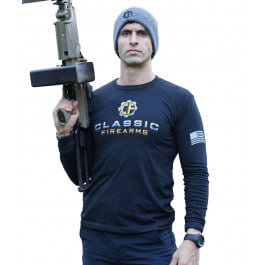Classic Firearms Long Sleeve Shirt - Black