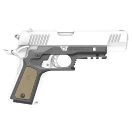 Recover <em>Tactical</em> CC3P-0102 Frame <em>Grip</em> Black Polymer Frame with Interchangeable Black & Tan Panels for Standard Frame 1911