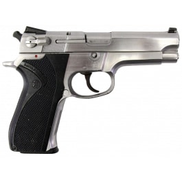 Smith & Wesson 5906 9mm 4" Barrel, Semi-Auto Pistol, Rounded Trigger Guard, 15 Rd Mag. 3 Dot Sights, Law Enforcement Trade-In, Surplus Good Condition