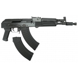Pioneer Arms PRO Series AK-47 Hellpup 7.62x39mm Semi-Automatic AK Pistol, Rear 1913 Picatinny Rail, Forged Trunnion, (2) 30 Round Magazines - AK0031-FT-PRO-P