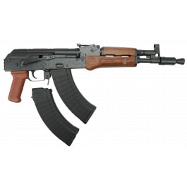 Pioneer Arms Pro Series AK-47 Hellpup 7.62x39 Semi-Automatic AK Pistol, Rear 1913 Picatinny Rail, Forged Trunnion, (2) 30 Round Magazines - AK0031-FT-PRO-W