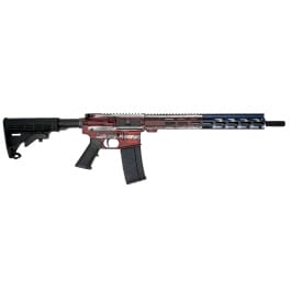 Great Lakes <em>Firearms</em> AR-<em>15</em> Rifle, .<em>223</em> Wylde 16" 4150 CRMOV Black Nitride Barrel, <em>15</em>.25" M-LOK Rail, 7075 T6 Receiver, Freedom Series American Flag Cerakote Finish, GL15223 <em>F</em>-AMF