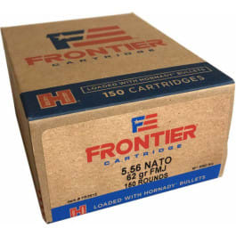 Frontier Cartridge FR2615 Rifle 5.56x45mm NATO 62 gr Full Metal Jacket (FMJ) - 150rd Box