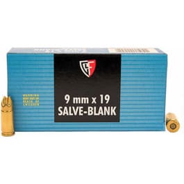 <em>Fiocchi</em> 9MMBLANK Handgun Blank 9mm - 50rd Box