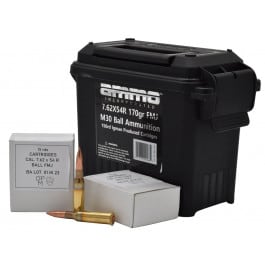 Ammo Inc 762X54R170150 7.62x54R 170gr FMJ M30 Ball Ammunition - 150rd Ammo Can