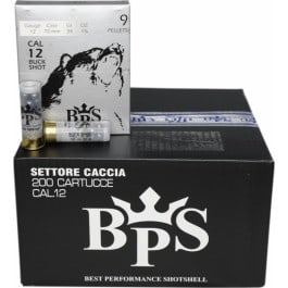 Best Performance ShotShell Best Performance Shotshell - Case - 12 Gauge, 2.75", 1 1/5 Ounce, 34 Gram, 9 Pellet Buckshot - BPS12GA9PELLET - 200 Rounds