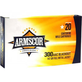 Armscor FAC300AAC1N 300 AAC <em>Blackout</em>/Whisper (7.62X35mm) 147 GR Full Metal Jacket - 20rd Box