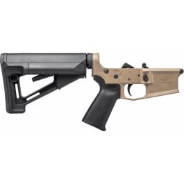<em>Aero</em> <em>Precision</em> <em>M4E1</em> <em>Complete</em> <em>Lower</em> Receiver w/ Magpul MOE and STR Stock - FDE Cerakote - APAR600104