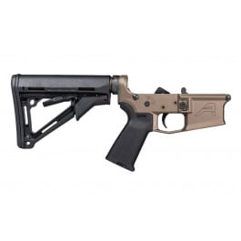 <em>Aero</em> <em>Precision</em> <em>M4E1</em> <em>Complete</em> <em>Lower</em> Receiver with MOE Grip & CTR Carbine Stock - Kodiak Brown Anodized - APAR600573