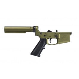 Aero Precision M4E1 Carbine <em>Complete</em> <em>Lower</em> Receiver with A2 Grip, No Stock - OD Green Anodized - APAR600576