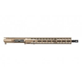 Aero Precision M4E1 Enhanced 16" 5.56 Mid-Length No <em>Forward</em> Assist Complete Upper Receiver w/ 15" M-LOK Handguard - Cerakote FDE - APAR612294M7