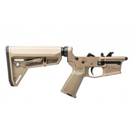 Aero Precision EPC-<em>9</em> Carbine <em>Complete</em> <em>Lower</em> Receiver with MOE Grip and MOE SL Carbine Stock - Cerakote FDE - APAR620559