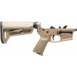 Aero Precision EPC 9 Carbine Complete <em>Lower</em> Receiver w/ <em>MOE</em> Grip and <em>MOE</em> SL-K Carbine Stock - Cerakote FDE - APAR620563