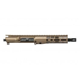 <em>Aero</em> <em>Precision</em> <em>M4E1</em> Threaded <em>Complete</em> <em>Upper</em>, 8" 5.56 Barrel, 7.3" M-LOK ATLAS R-ONE Handguard - FDE Cerakote - APAR700711M102