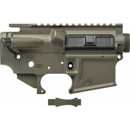 Aero Precision AR15 Threaded Assembled Receiver Set with Trigger Guard - OD Green Cerakote - APCS100822