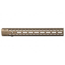 Aero Precision AR15 16.6" Enhanced M-LOK Handguard, Gen 2 - No <em>Barrel</em> <em>Nut</em> - Cerakote FDE - APRA100240C