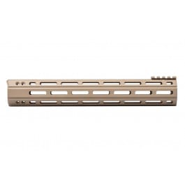 Aero Precision AR15 12.7" Quantum M-LOK Handguard with BAR <em>Barrel</em> <em>Nut</em> - Magpul FDE Cerakote - APRA400114A