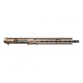 Aero Precision M5E1 Complete Upper, 16" .308 Mid-Length Barrel w/ 15" Enhanced M-LOK Handguard & <em>Adjustable</em> <em>Gas</em> <em>Block</em> - Kodiak Brown Anodized - APSL100611
