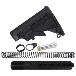 Mil-Spec 6 Position Stock Set, Buffer Tube, Spring, Buffer,Plate Nut .223 Carbine Rifle Kit - ST003M+ST007M