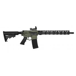 American Tactical Omni Maxx Hybrid 16" 5.56 Nato, Semi-Auto AR-15 Rifle <em>W</em> /15" M-LOK Rail,1- 30 <em>Rd</em> Mag, <em>Red</em> <em>Dot</em> Optic, BFG/Black - ATIGOMX556ML15DSBFG