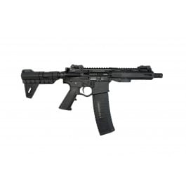 ATI Alpha Maxx Semi-Auto AR-15 Pistol, 5.56 NATO/.223 Rem,7.5" Bbl, M-LOK Handguard, Flip-Up Sights, 30 Rd & 60 Rd Mag, Blade Brace - ATIGOMX556MLP760