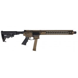 Brigade Manufacturing BRF-15 Rifle Forged Receiver 9mm, 1-33rd magazine 16" Barrel Midnight Burnt Bronze Adjustable Stock 15" Rail <em>Mini</em> Can - A0911663