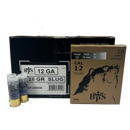 BPS Best Performance Shotshell - Case - 12 Gauge, 2.75", 1 Ounce Rifled Slugs, <em>28</em> Gram - BPS12GARS - 200 Rounds