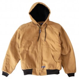 Dockyard Work Coat - Insulated with Hood, Water Resistant, Multi Inner and Outer Pockets, Black Or Brown, Factory Buyout - Compare to Famous Brand
