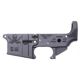 Spike's <em>Tactical</em> Stripped <em>Low</em>er Receiver Pirate AR-15 Multi-Cal Black - STLS016