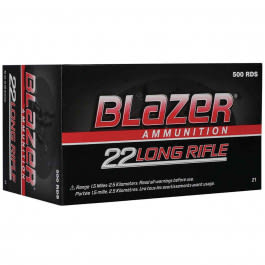 CCI Blazer 22LR, High Velocity, Lead Round Nose, 40 GR - 500rd Box
