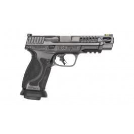 Smith & Wesson M&P 2.0 Competitor HD 9mm 5" Barrel 17rd Semi-Auto Pistol W/ Night Sights, Optics Ready, Stainless Steel Frame, No Thumb Safety