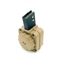 AR-15 65 Round Drum 5.56 Black Polymer - DRM-A8-FDE