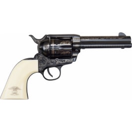 1873 Single Action Revolver .45LC Liberty Model 4 3/4" Engraved - Blued, by Traditions