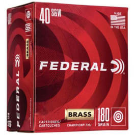 Federal Federal C40180A400 Champion .40 S&W 180gr Full Metal Jacket (FMJ) - 400rd Box